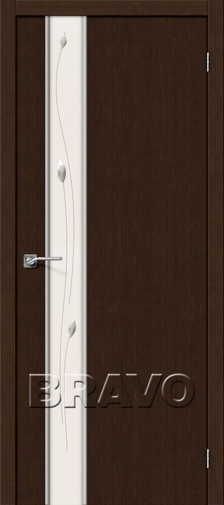 Межкомнатная дверь Глейс-1 Sprig 3D wenge