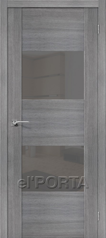 Межкомнатная дверь экошпон VG2 S grey veralinga