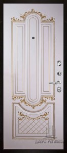 Панель Александрия-2 эмаль слоновая кость/патина золото