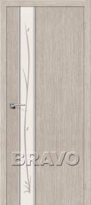 Межкомнатная дверь Глейс-1 Twig 3D cappuccino