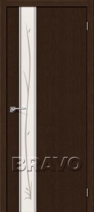 Межкомнатная дверь Глейс-1 Twig 3D wenge