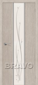 Межкомнатная дверь Глейс-2 Twig 3D cappuccino